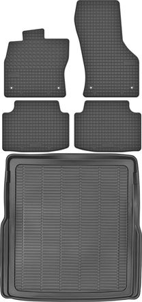 OEM Volkswagen Passat B8 Kombi A Partir De 2014 Set - Alfombrillas De Goma Para Coche + Alfombrilla Para Maletero