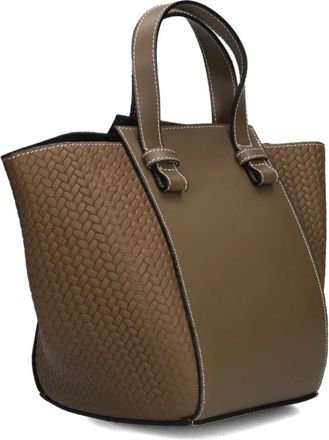 ViaMailBag Lily Braid - Dames - Tassen - Bruin - Maat: ONE Size Zijde