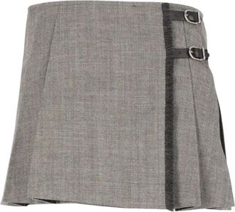 Durazzi Milano Fw26Sk05 Tt0101Gr09 - Dames - Rokken - Grijs - Maat: S