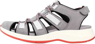 Clarks Solan Sail Combi Flat Sandalen - Dames - Sandalen - Grijs - 37 EU - Leer - Schoenen