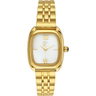 st. Moran 18K Gold Plate Bracelet Watch, 12.7mm x 25.4mm at Nordstrom