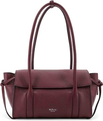Mulberry Leather shoulder bag with logo