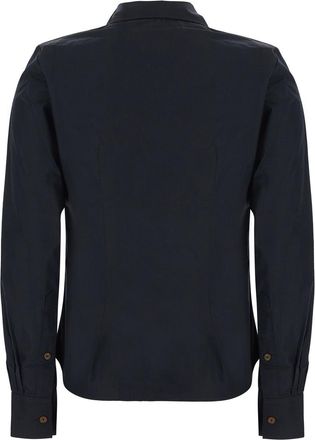 Vivienne Westwood Oversized Pointed Collar Cotton Shirt - Black