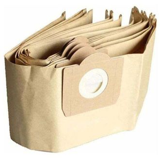 OEM Bolsas Para Aspiradoras K&auml;rcher Wd3, Wd3p Y Mv3. Bolsas De Filtro, Repuestos Y Accesorios Para K&auml;rcher Wd3 Premium - Paquete De 5 - Crezuo