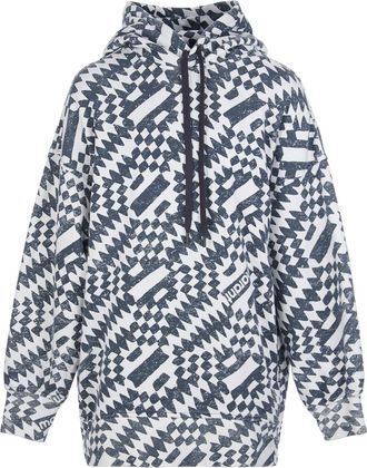 Isabel Marant Sweatshirt Maldy Coton Imprim&eacute; &Eacute;cru Noir