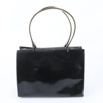 Ferragamo Black Leather Handbag Tote Bag (Pre-Owned)