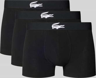 Lacoste Trunks aus Baumwoll-Mix im 3er-Pack in Black, Gr&ouml;&szlig;e XXL