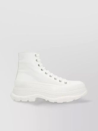 Alexander McQueen canvas high-top sneakers