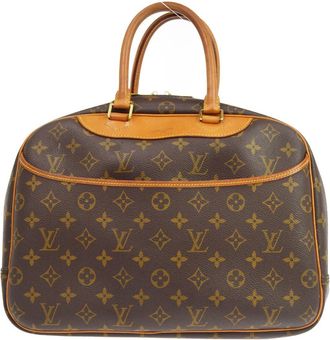 Louis Vuitton Deauville Monogram Canvas Brown Canvas Handbag (Pre-Owned)