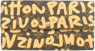 Louis Vuitton Pre-owned Wallets, male, Brown, Size: ONE SIZE Pre-owned Monogram Graffiti Long Wallet