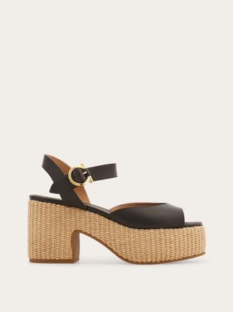 Ferragamo Women Platform sandal Brown Size 10.5