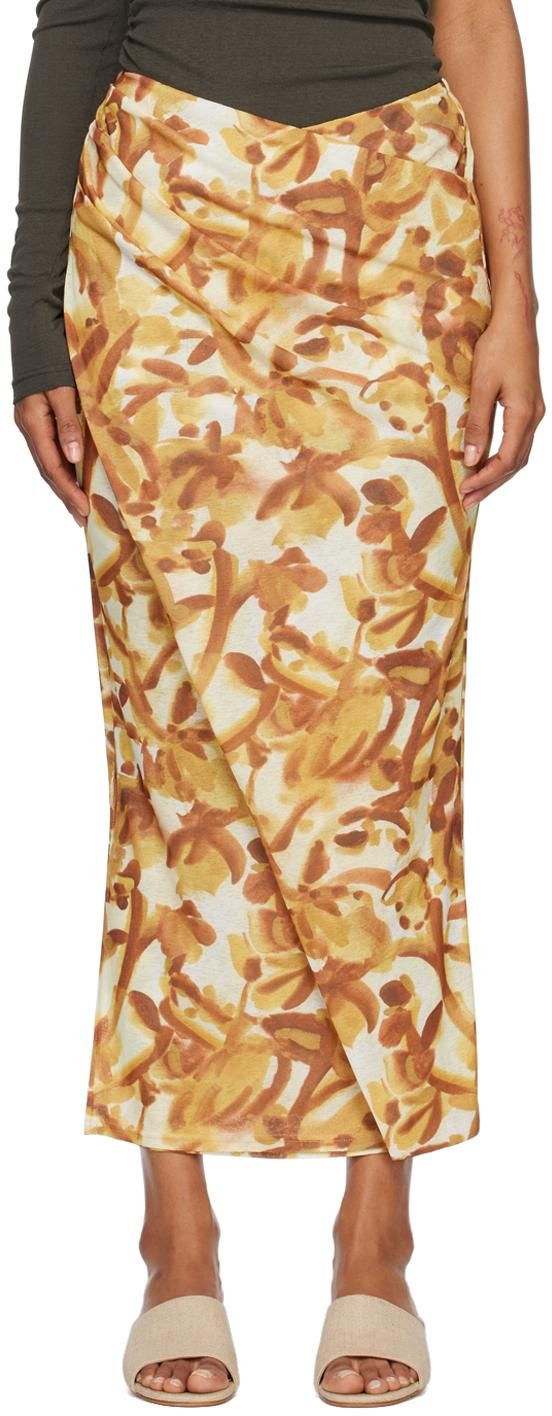 ワンピース NANUSHKA Women Mid Skirts NW23RSDR00819 ORANGE Nanushka Draped Midi Skirt | Orange | FARFETCH