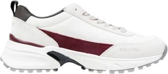 Calvin Klein Schoenen, Dames, Beige, 40 EU, Suède, Moderne Suède Sneakers voor Vrouwen