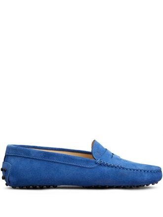 Tod's suede loafers - women - Rubber - 36.5 - Blue