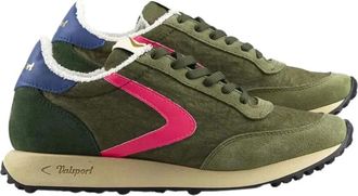 Valsport Vintage Su&egrave;de Nylon Sneakers Groen - Heren - Sneakers - Groen - 41 EU - Nylon - Schoenen
