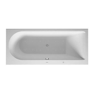 Duravit Ba&ntilde;o De Hidromasaje Duravit Darling New Rect&aacute;ngulo, 1600x700mm, Versi&oacute;n Empotrada O Para Revestimiento De Ba&ntilde;era, 1 Respaldo Inclinado A La Derecha, M
