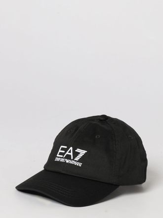 Emporio Armani Cappello in cotone con logo ricamato