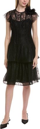 Teri Jon by Rickie Freeman Cap Sleeve Mini Dress