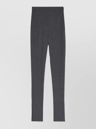Jil Sander wool slim trousers seamless design cut