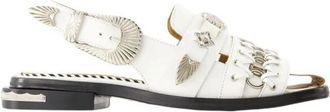 Toga Archives Aj 1312 Sandalen - Dames - Ballerinas - Wit - 35 EU - Leer - Schoenen