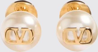 Valentino Garavani Orecchini VLogo Signature Valentino Garavani in ottone con perle sintetiche