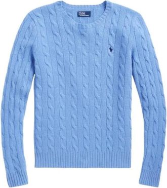 Polo Ralph Lauren Truien - Heren - Ronde hals truien - Blauw - M - Wol - Truien & Vesten