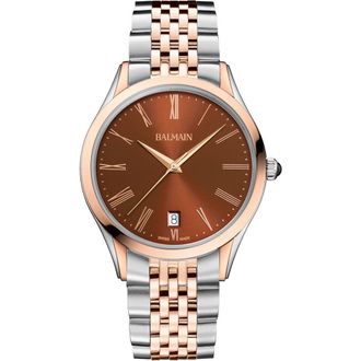 Balmain Classic R Bracelet Watch, 41mm in Two Tone Steel Rose Pvd 5N at Nordstrom