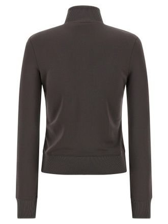 Courr&egrave;ges Logo-Patch Tracksuit Sweatshirt - Charcoal