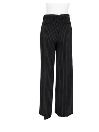 Dolce & Gabbana Virgin Wool Flannel Trousers - Black