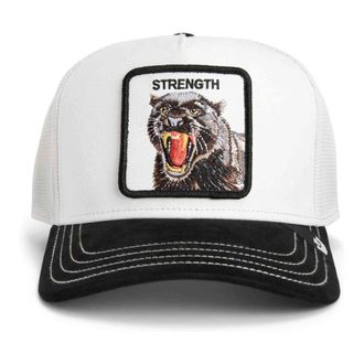 Goorin Brothers Suede Panther Trucker Cap - unisex - Petten - Wit - ONE Size - Su&egrave;de - Accessoires