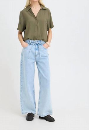 b.young Kacila Wide Leg Jeans In Light Wash