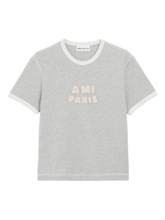 Ami Short Sleeves Classic Fit Teeshirt With Ami P