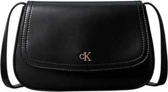 Calvin Klein Cross Body Bag - Dames - Schoudertassen - Zwart - ONE Size - Leer - Tassen