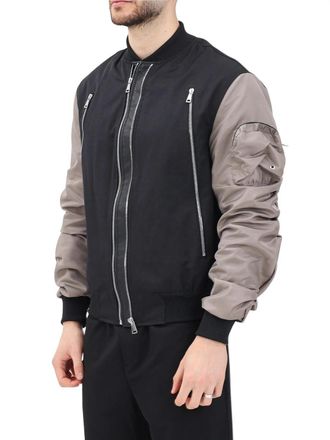 Yes London Black Cotton Bomber Jacket