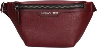 Michael Kors Cooper Mini Logo Heuptas - Heren - Tassen - Rood - Maat: ONE Size Leer