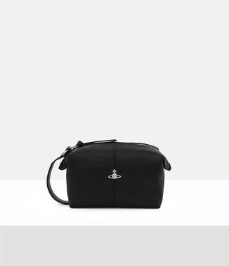 Vivienne Westwood Wash Bag Faux Leather Black One Size Women