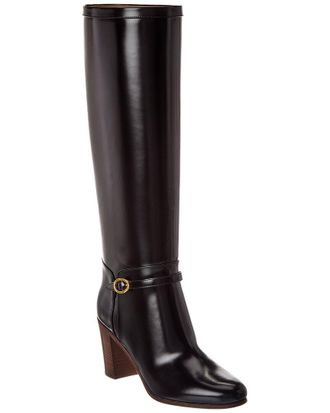 Valentino Pattie 75 Leather Knee-High Boot