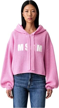 Msgm Mujer, Sudaderas, Rosa, Talla: S