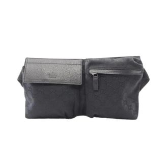 Gucci Pre-owned GG Canvas Fanny Pack - unisex - Gucci Vintage - Vintage Belt Bags - Black - ONE SIZE - Pre-owned