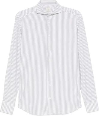 Traiano Rossini Radical Shirt - Heren - Zakelijke Overhemden - Wit - S - Leer - Overhemden