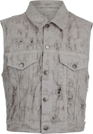 Haikure Ryder Denim Vest - Dames - Bodywarmers - Grijs - XS - Denim - Jassen