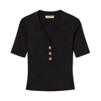 Twinset Dames, Tops, Zwart, Maat: XS