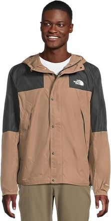 The North Face Mountain Wind Jacket Mens Coat Latte/TNF Black : 2XL, Polyester