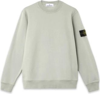 Stone Island Sweatshirts, male, Green, 2XL, Cotton Fleece Sweatshirt