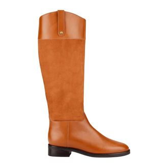 Cosmoparis Schoenen, Dames, Bruin, 38 EU, Leer, Rijlaars van glad en nubuck leer