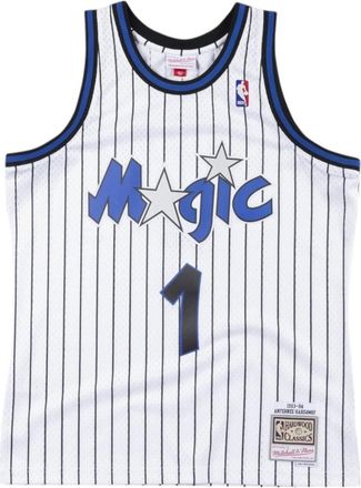 Mitchell & Ness Magic Road Swingman Jersey 1993/94 - Heren - Fitness - Wit - XS - Polyester - Fitness