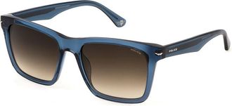 Police SPLN35 CHAMP 9 0955 Mens Sunglasses Blue Size 53