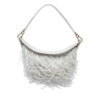 Loewe Pre-owned Loewe Small Leather Fringe Luna Hobo Ladies LKZOAJOY58F4GXEP