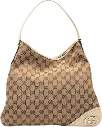 Gucci Pre-owned Shoulder Bags, female, Beige, Size: ONE SIZE Pre-owned Shoulder Bag