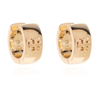 Tory Burch Kira Huggie Oorbellen - Dames - Oorbellen - Geel - ONE Size - Accessoires